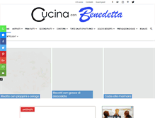 Tablet Screenshot of cucinaconbenedetta.com
